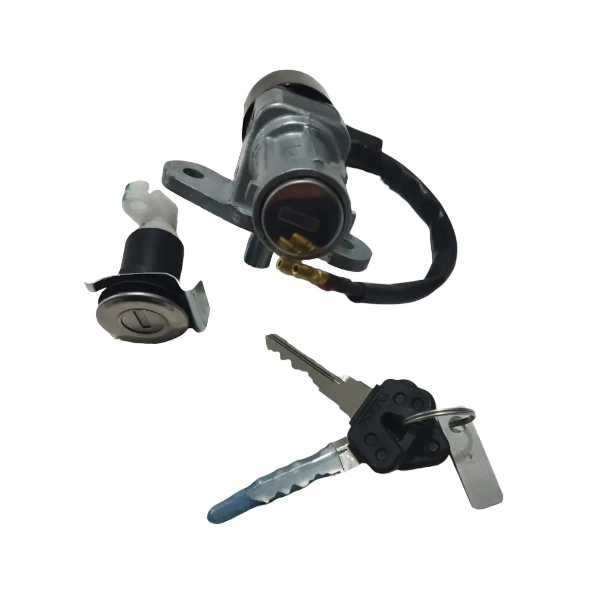 Kit de Cerradura con Chapa de Asiento Original Yamaha Ray Z 113 cc