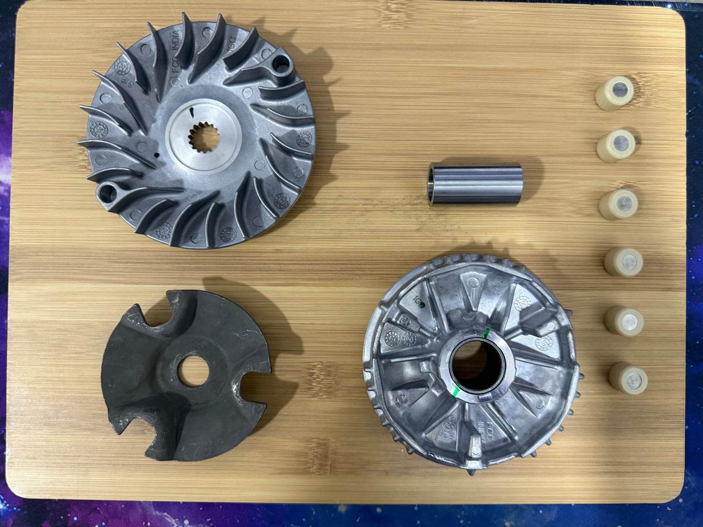 Kit Variador Centrífugo Original Yamaha Ray Z / Ray ZR / Cygnus Alpha 113 cc