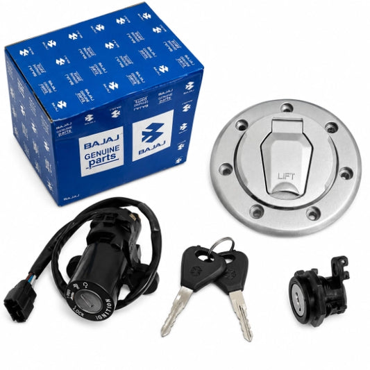 Kit Cerraduras Bajaj Pulsar N160 Original 36JR0126 Plata