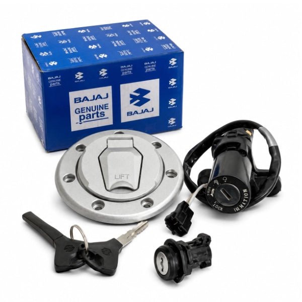 Kit Cerraduras Bajaj Pulsar N160 Original 36JR0126 Plata