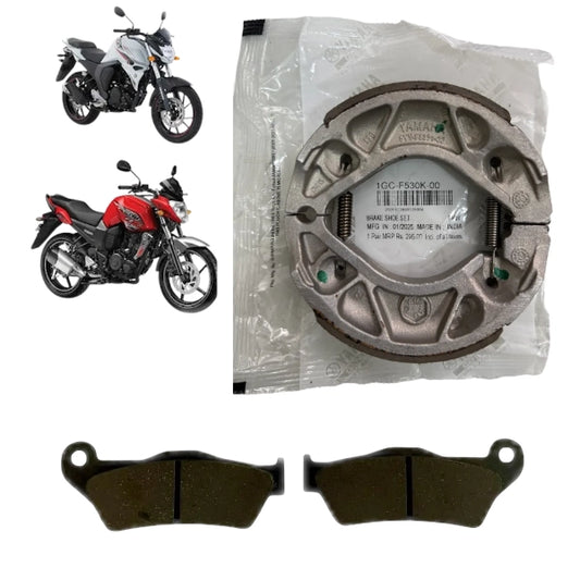 Kit Balatas Delanteras y Traseras Yamaha FZ16 FZ 2.0 Original