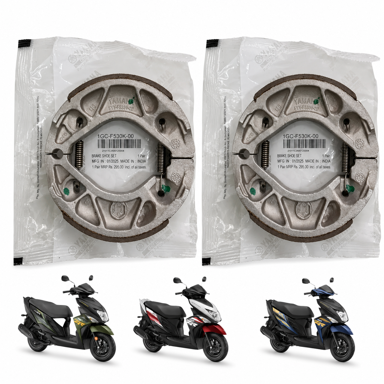 Kit 2 Juegos Balatas Yamaha Ray ZR FZ16 Con Resortes